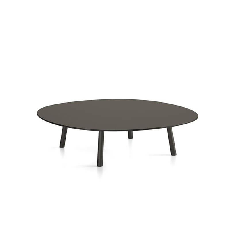 Maarten outdoor coffee table by Viccarbe, black colour | Aiure