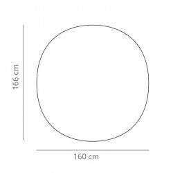 Maarten circular design table by Viccarbe data-sheet| Aiure