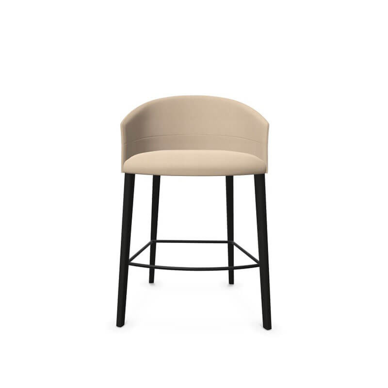 Counter height stool Copa by Viccarbe beige colour | Aiure