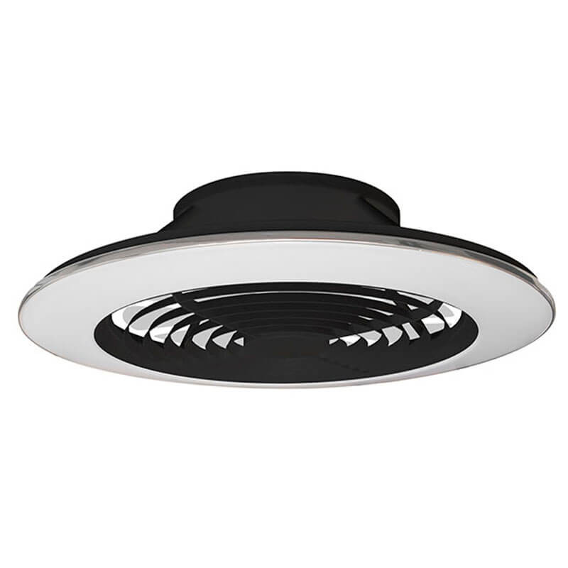 Black Ceiling Fan With Light Large Alisio By Mantra Aiuredeco - Large Ceiling Fan With Light Black