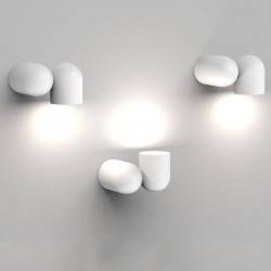 Three white wall spotlights IOS by Mantra on | Aiure