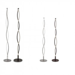 Large and small floor lamp Sahara by Mantra silver and wrought iron | Aiure