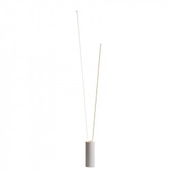 Vertical floor lamp 2 lights white by Mantra | Aiure