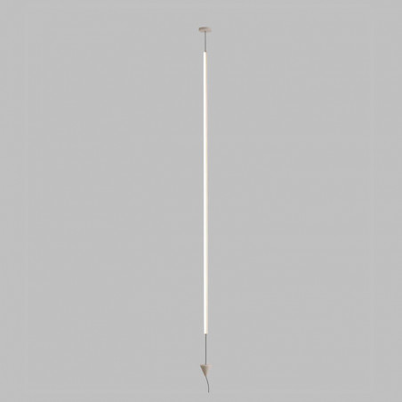 Mantra Vertical dimmable white floor lamp on grey background | Aiure