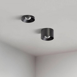 Puck S and Puck Recessed black colour ambient photo Arkoslight | Aiure