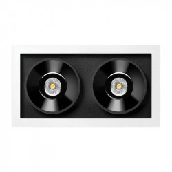 Black and white downlight Black Foster Recessed 2 by Arkoslight | Aiure