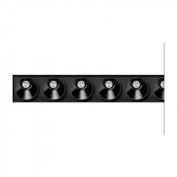 Black Foster Asymmetric Trimless 10 black LED downlight by Arkoslight | Aiure