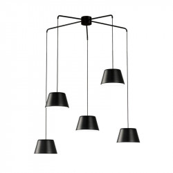 Dona pendant lamp in black by Ole by FM | Aiure