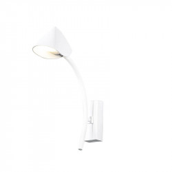 Applique LED minimaliste 7W Capuccina de Mantra blanche | Aiure