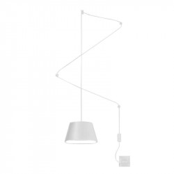 Sento plug-in pendant lamp by Ole by FM white | Aiure