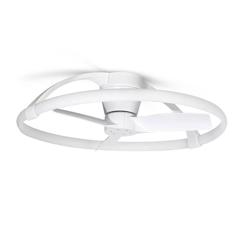 White ceiling fan with light Nepal Mini by Mantra | Aiure