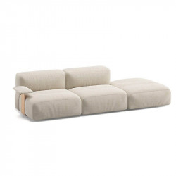 Canapé design Savina avec pouf de Viccarbe | Aiure
