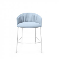 Copa counter stool by Viccarbe baby blue, white base | Aiure