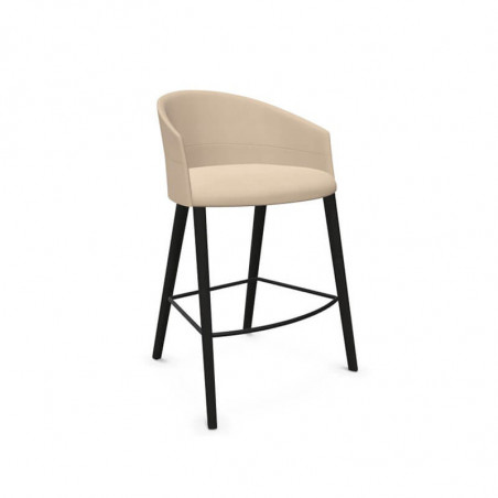 Counter height stool Copa by Viccarbe beige colour | Aiure