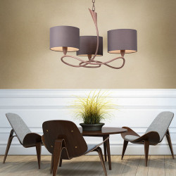 Lua living room pendant lamp by Mantra in a living room| Aiure