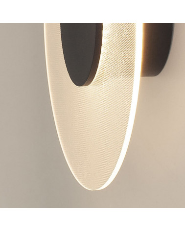 Venus round LED wall light on | Aiure