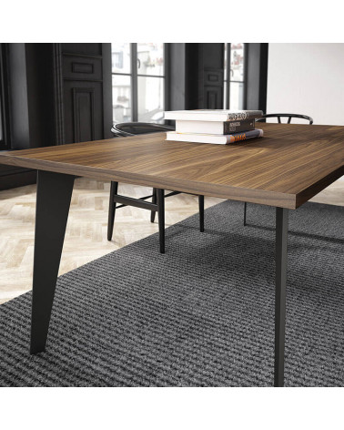 Wooden dining table Pisa in a living room | Aiure
