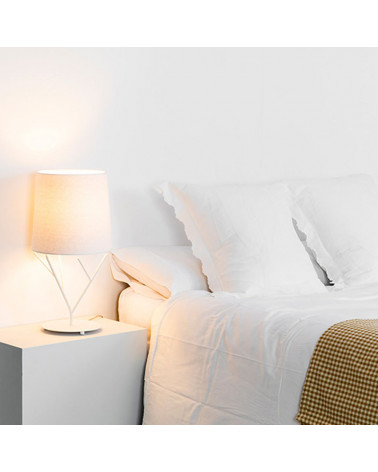 Tree table lamp white colour in a room | Aiure