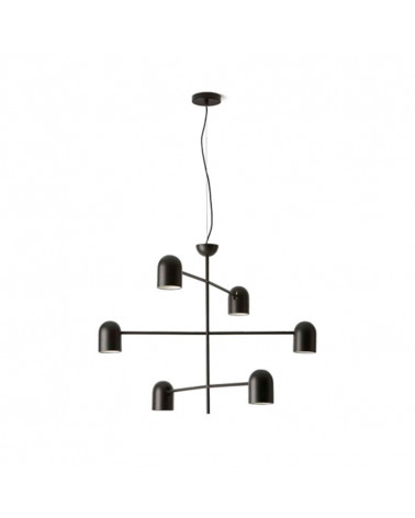 Industrial ceiling lamp 6 shades Pipe | Aiure