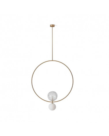 Circular design ceiling lamp Level matt gold | Aiure