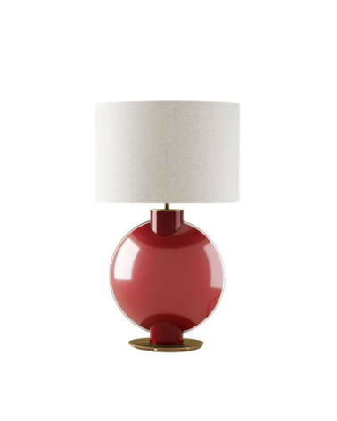 Lámpara de sobremesa de cristal Tilla color rojo | Aiure