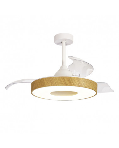 Coin LED ceiling fan with folding blades | Aiure