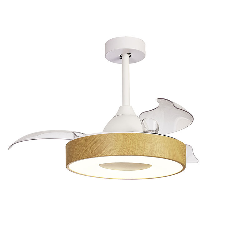 Small ceiling fan LED with hinged blades Coin Mini| Aiure