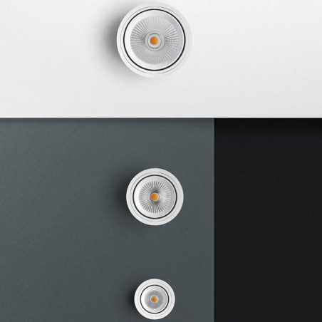 3 different sizes of Wellit LED ceiling recessed spotlight by Arkoslight | Aiure