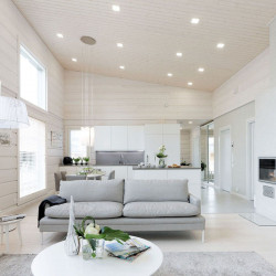 LED downlight Quad by Arkoslight in living room | Aiure