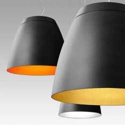 Perspective of 3 pendant ceiling lights from the Salt series by Arkoslight | Aiure