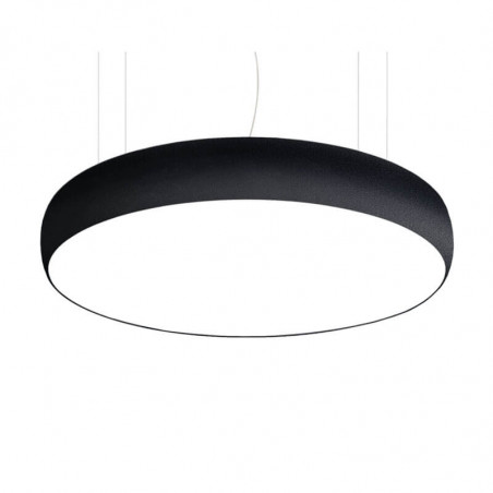Black pendant ceiling light Drum 90 Suspension by Arkoslight | Aiure