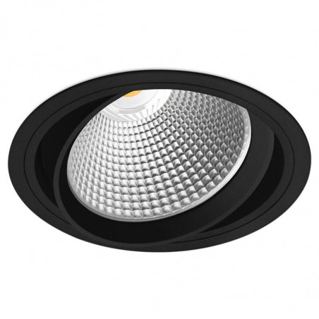 Wellit L black recessed LED spotlight by Arkoslight | Aiure
