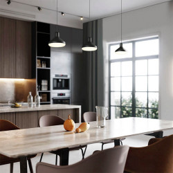 Antares pendant lamp with 3 lights in kitchen by Mantra | Aiure