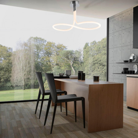 Nur Line ceiling lamp by Mantra on kitchen island | Aiure