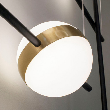 Close up of a light sphere on from the Cuba lamp by Mantra | Aiure