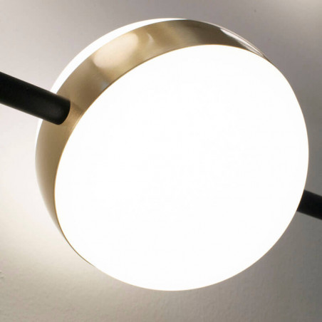 Detail of a light sphere on from the LED Ceiling lamp from the Cuba series by Mantra | Aiure
