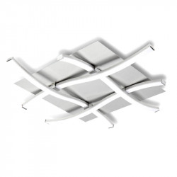 Modern ceiling lamp Nur Silver by Mantra | Aiure