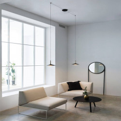 Orion ceiling lamp two lights by Mantra in living room | Aiure