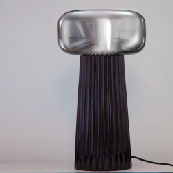 Black table lamp off Faro by Mantra | Aiure
