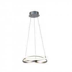 Silver pendant light Infinity 30W by Mantra | Aiure