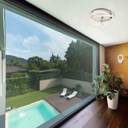30W ceiling light Infinity Line by Mantra on an interior ceiling | Aiure