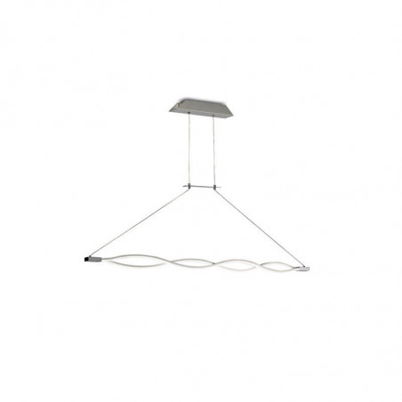 Small ceiling lamp Sahara silver by Mantra | Aiure