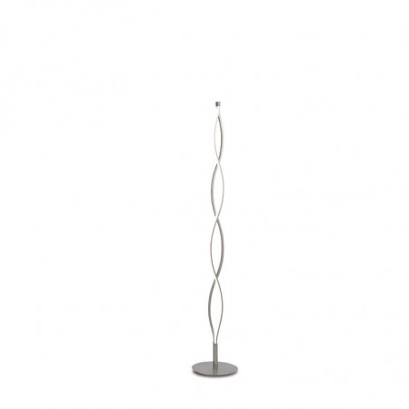 Small silver plated interlaced floor lamp | Aiure