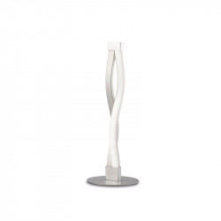 Elegant silver Sahara table lamp by Mantra | Aiure