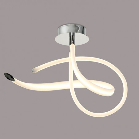40W silver ceiling light Armonía by Mantra on a grey background | Aiure