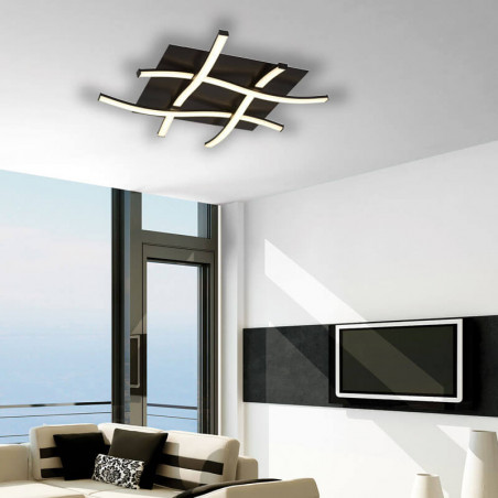 Ambient photo of the Nur Forja 34W ceiling lamp by Mantra | Aiure