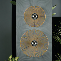 2 brown ceiling and wall lamps Pamela M & L by ACB | Aiure