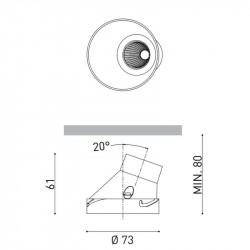 Picture of the measurements of the Shot Light M Asymmetric Trimless | Aiure