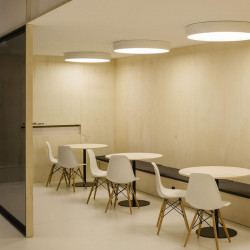 3 white ceiling lamps Drum by Arkoslight | Aiure