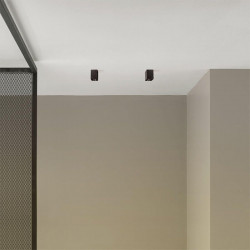 2 black ceiling lamps Black Foster Surface 1 by Arkoslight | Aiure